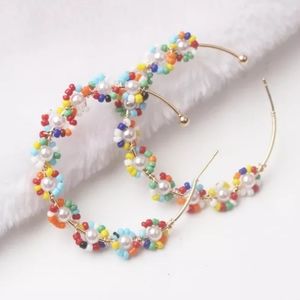 Colorful Beads Drop Earrings
